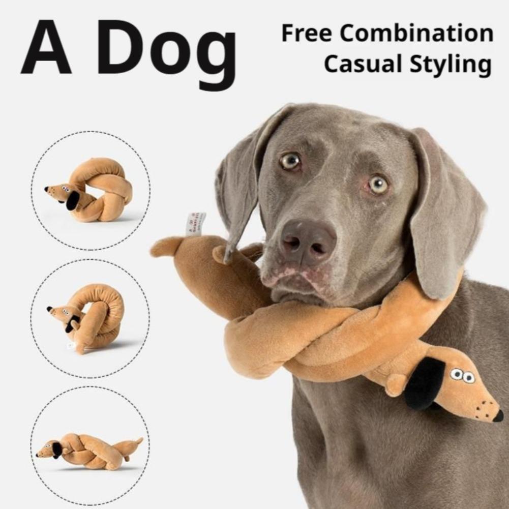 Peluche chien saucisse allongé - Indestructible Dog Chew Toy avis et prix