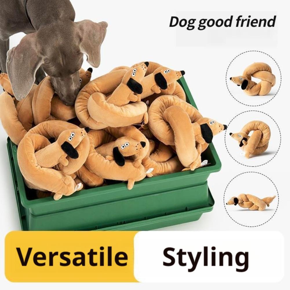 Peluche chien saucisse allongé - Indestructible Dog Chew Toy avis et prix